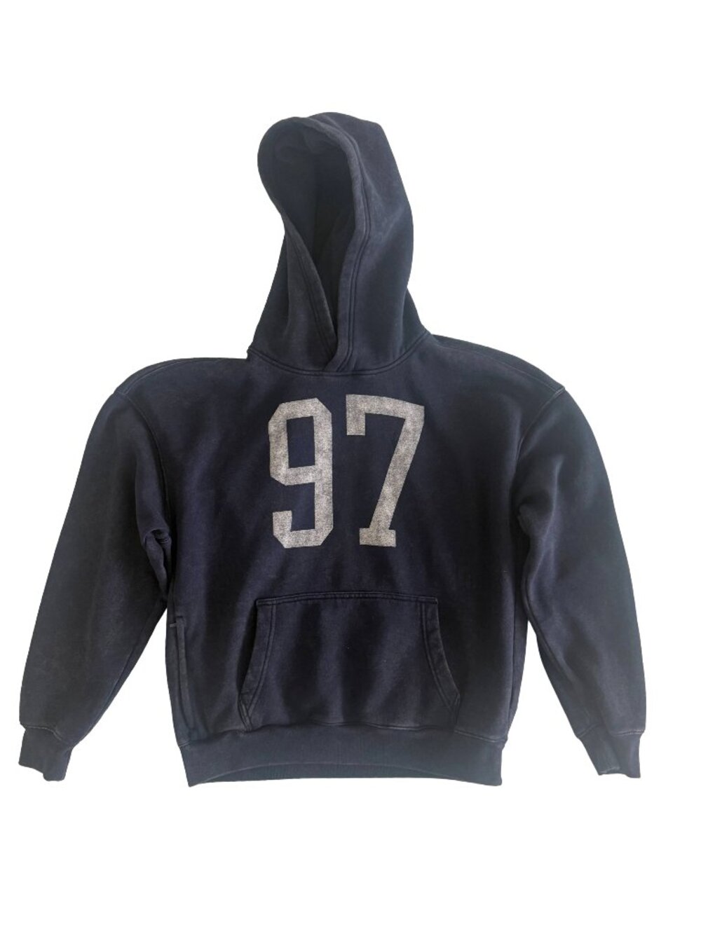 Hollister Navy Boxy Fit Hoodie “97” Graphic Hoodie